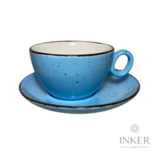 Load image into Gallery viewer, Cappuccino Cups 17cl - Luna - Iris Dots (set of 6 pieces)