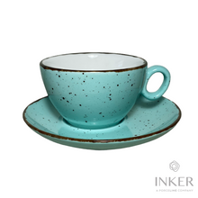 Load image into Gallery viewer, Cappuccino Cups 17cl - Luna - Iris Dots (set of 6 pieces)