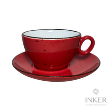 Load image into Gallery viewer, Cappuccino Cups 17cl - Luna - Iris Dots (set of 6 pieces)