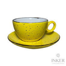 Load image into Gallery viewer, Cappuccino Cups 17cl - Luna - Iris Dots (set of 6 pieces)