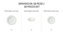 Carica l'immagine nel visualizzatore di Gallery, Filo Oro - linea Athena - servizi completi - Porcellana - Royal Porcelain