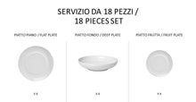 Carica l'immagine nel visualizzatore di Gallery, Bianco - linea Gong - servizi completi - Porcellana - Royal Porcelain