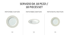 Carica l'immagine nel visualizzatore di Gallery, Leilani - linea Athena - servizi completi - Porcellana - Royal Porcelain