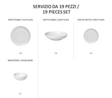 Carica l'immagine nel visualizzatore di Gallery, Bianco - linea Gong - servizi completi - Porcellana - Royal Porcelain