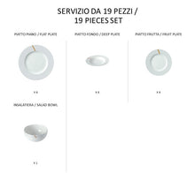 Carica l'immagine nel visualizzatore di Gallery, Mirage Mirror - linea Athena - servizi completi - Porcellana - Royal Porcelain -