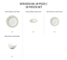 Carica l'immagine nel visualizzatore di Gallery, Sabella - linea Athena - servizi completi - Porcellana - Royal Porcelain
