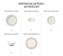 Carica l'immagine nel visualizzatore di Gallery, Sabella - linea Athena - tazza the con piatto (set da 6 pezzi) - Porcellana - Royal Porcelain