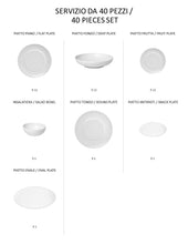 Carica l'immagine nel visualizzatore di Gallery, Bianco - linea Gong - servizi completi - Porcellana - Royal Porcelain