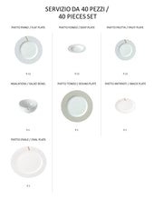 Carica l'immagine nel visualizzatore di Gallery, Mirage Mirror - linea Athena - servizi completi - Porcellana - Royal Porcelain -