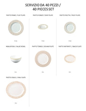 Carica l'immagine nel visualizzatore di Gallery, Sabella - linea Athena - servizi completi - Porcellana - Royal Porcelain