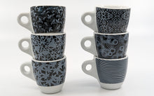 Load image into Gallery viewer, Cappuccino Cups 17cl - Luna - Rustic Dots (set of 6 pieces)
