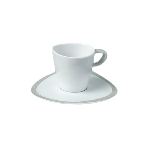  Eternal Line - linea Mood - tazza the con piatto (set da 6 pezzi) - Porcellana - Royal Porcelain