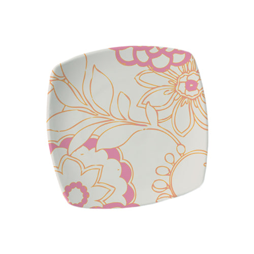  Morning Bloom - linea Square - piatto frutta cm.21 (set da 6 pezzi) - Porcellana - Royal Porcelain