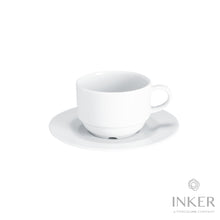 Load image into Gallery viewer, INKER - Tazze da Cappuccino 18cl - linea Selena - Porcellana (set da 6 pezzi)
