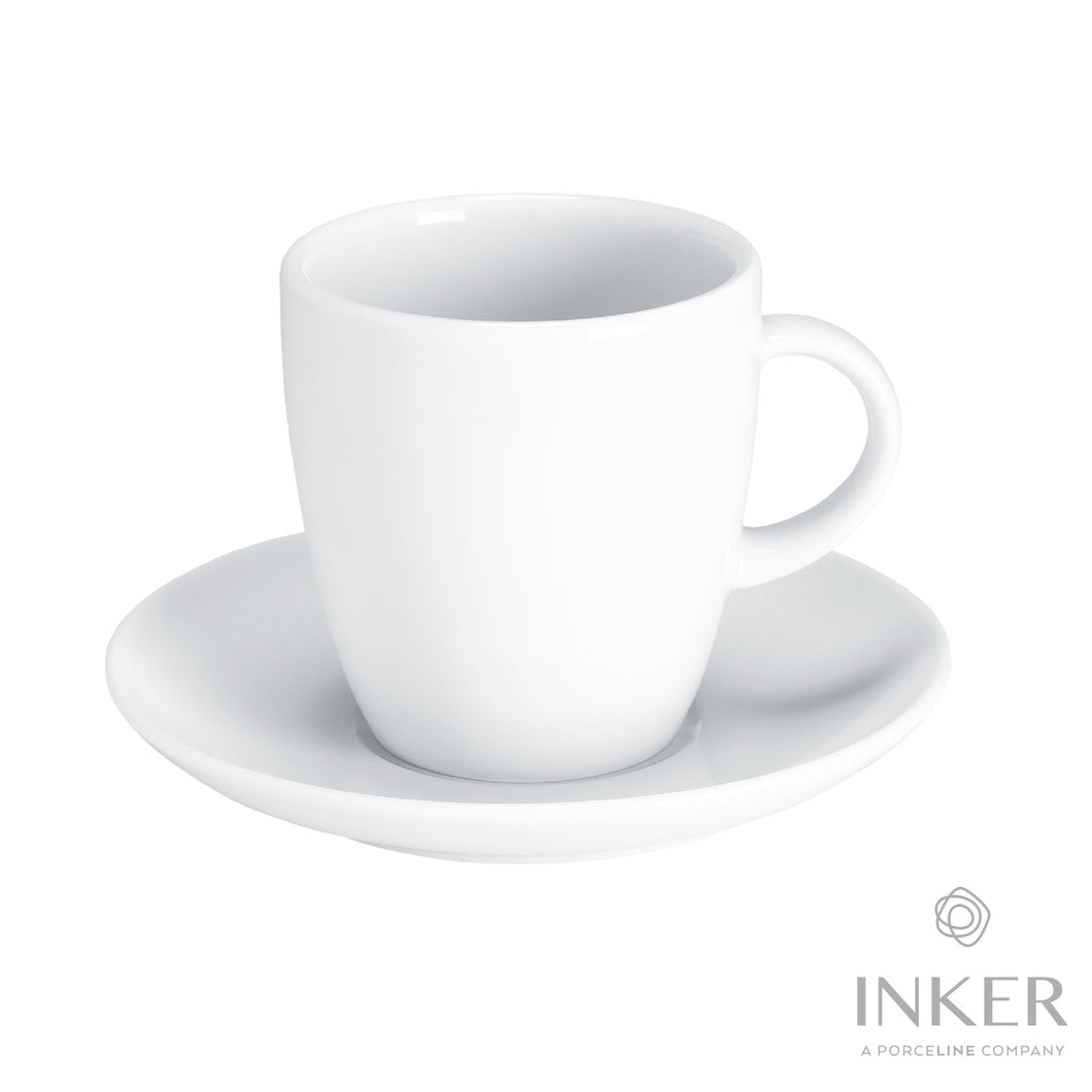 INKER - Tazze da Colazione 33cl - linea New High - Porcellana (set da 6 pezzi)