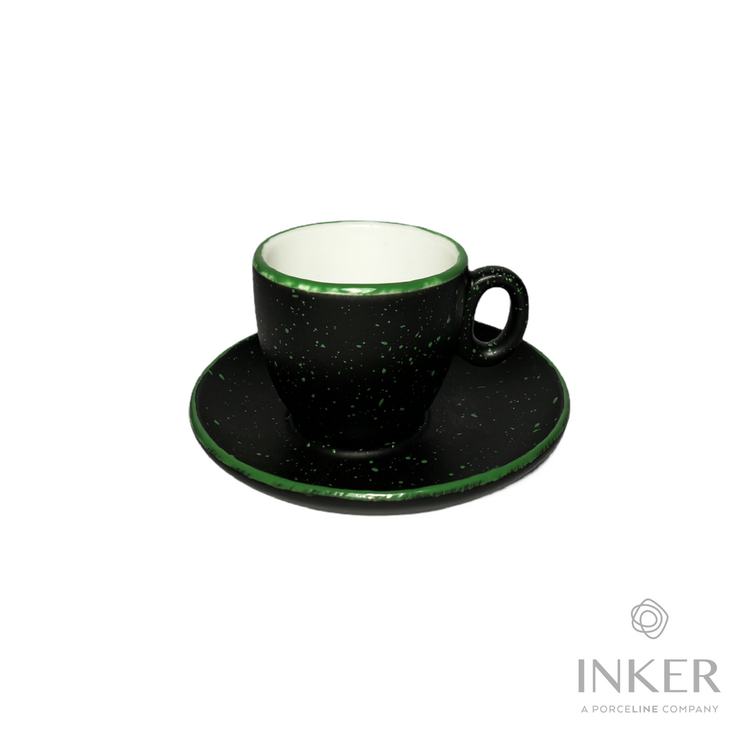 INKER - Espresso / Cappuccino / The cups - Luna line - Porcelain - Go Green (set of 6 pieces)