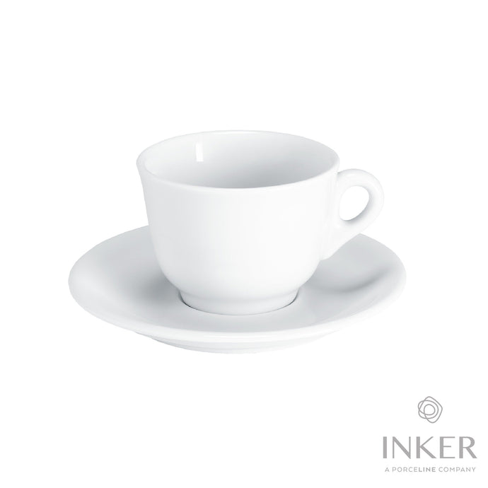 INKER - Tazze da Cappuccino 18cl - linea Enrica - Porcellana (set da 6 pezzi)