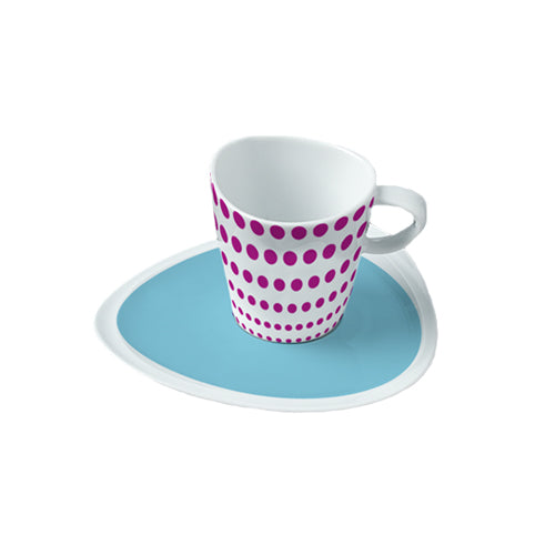  Lolly Pops - linea Mood - tazza the con piatto (set da 6 pezzi) - Porcellana - Royal Porcelain