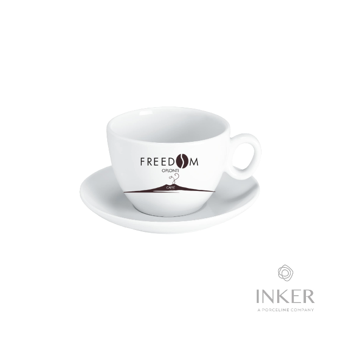 Personalized Espresso Coffee Cup (set of 150 cups + saucers)