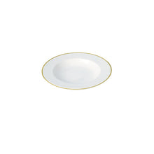 Load image into Gallery viewer,  Filo Oro - linea Athena - piatto fondo cm.23 (set da 6 pezzi) - Porcellana - Royal Porcelain
