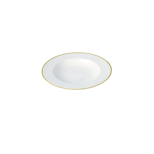  Filo Oro - linea Athena - piatto fondo cm.23 (set da 6 pezzi) - Porcellana - Royal Porcelain