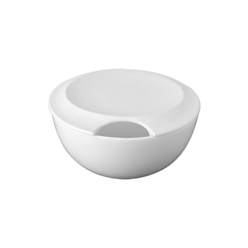  Bianco - linea Gong - zuppiera con coperchio - Porcellana - Royal Porcelain