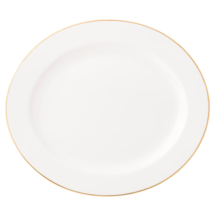 Filo Oro - linea Athena - piatto portata ovale cm.37,5 - Porcellana - Royal Porcelain