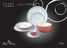 Carica l&#39;immagine nel visualizzatore di Gallery, Vitra - linea Coupe - servizio da 18 pezzi - Porcellana - Royal Porcelain 
