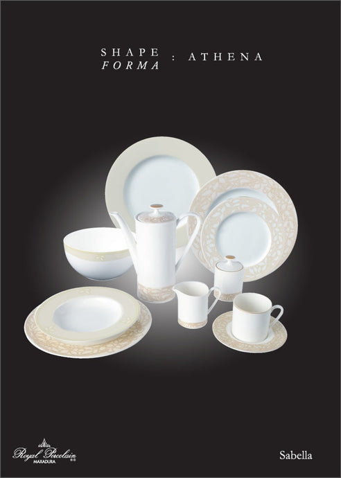 Sabella - linea Athena - servizi completi - Porcellana - Royal Porcelain